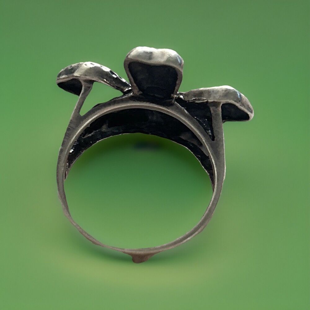 Silpada Textured Silver Floral Ring Sterlibg Silver - Picture 3 of 6